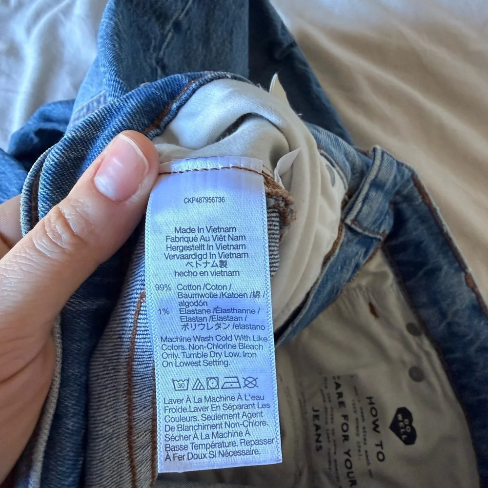 Madewell Perfect Vintage Wide Leg Jean - Size 29 - Picture 4 of 6